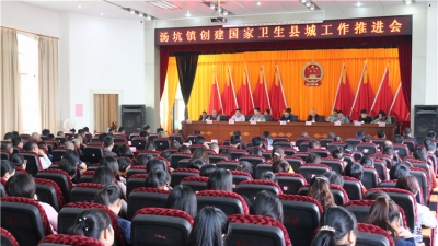 汤坑镇召开创建国家卫生县城工作推进会