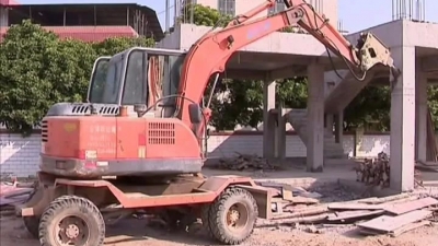 梅县南口镇依法拆除违建2000多平方米