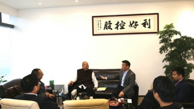 陈绍声率队赴穗拜访利好控股集团，助推本土企业跨越发展