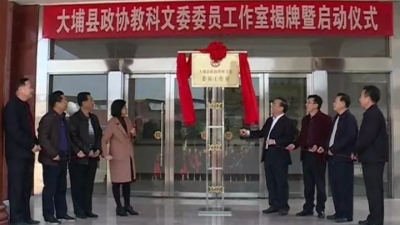 县政协举行教科文卫体和社会法制委、民族宗教和港澳台侨外事委委员工作室揭牌暨启动仪式