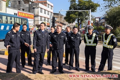 曾招强同志专题调研兴宁城区交通管理工作