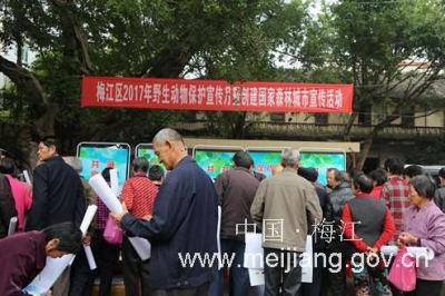 区林业局举办“野生动物保护宣传暨创建国家森林城市”宣传活动