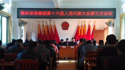 南磜镇召开第十六届人民代表大会第三次会议