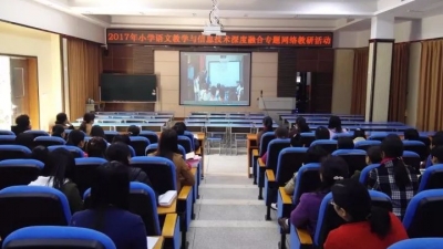 丰顺县小学语文教师参加省小学语文教学网络教研活动