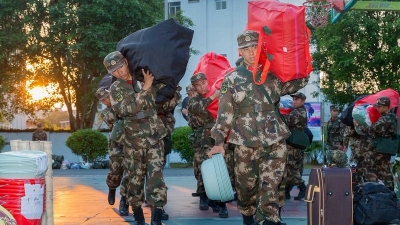 武警梅州支队迎来120多名新兵