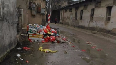 有“味道”的图！汤坑三门凹新田村路段垃圾无人堆积多日清理