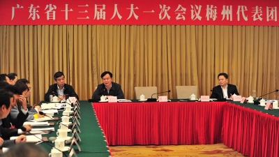 梅州未来怎么干？梅州代表团向记者开放团组会议，谭君铁回答媒体关切