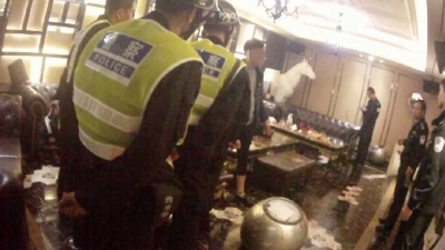 昨夜梅城一酒店KTV发生一起斗殴案件  4名嫌犯落网