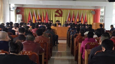 丰顺汤南镇召开2017年终总结暨民主测评会议