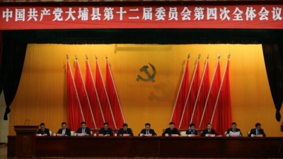 中共大埔县委十二届四次全会召开 朱汉东作报告