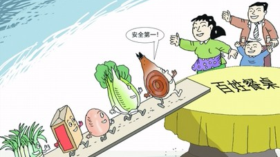 市食安办调研组肯定丰顺食品安全工作