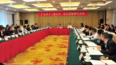 梅州代表团分组审议省政府工作报告，陈小川谭君铁等参加讨论
