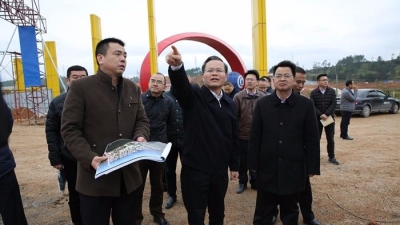 曾永祥、廖茂忠率队到丰顺县工业园调研