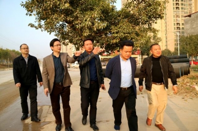 朱汉东调研大埔县城市政道路提升改造工程