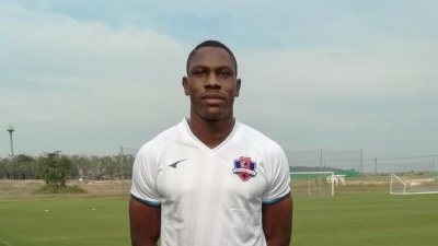 喀麦隆前锋约翰-马里加盟梅州客家，曾夺斯洛文尼亚甲级联赛金靴