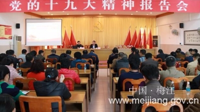 三角镇举行学习贯彻党的十九大精神宣讲报告会