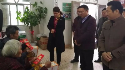张爱芳到郭田镇开展春节慰问活动