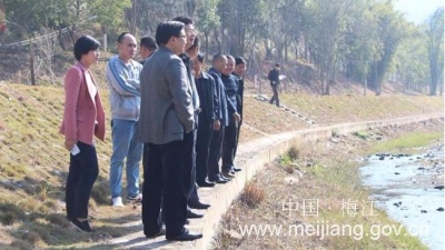 古熠率队到长沙镇督查河长制工作