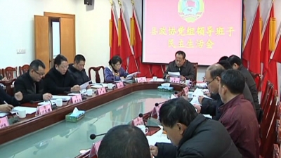 平远县政协党组领导班子召开民主生活会