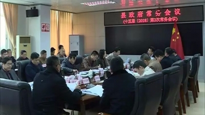 廖茂忠主持召开丰顺县政府常务会议