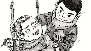探亲老人摔倒路边 兴宁热心市民援手相助
