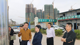钟秀堂率队调研梅江区项目建设工作