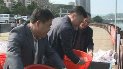 大埔开展增殖放流改善水域生态环境活动 