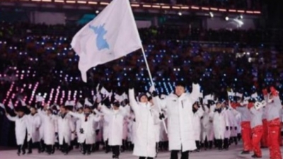 因为一座岛闹不和？朝韩代表团残奥会开幕式各自入场