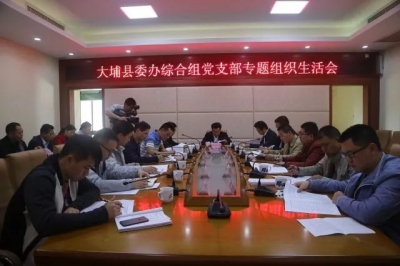 朱汉东参加大埔县委办综合组党支部专题组织生活会