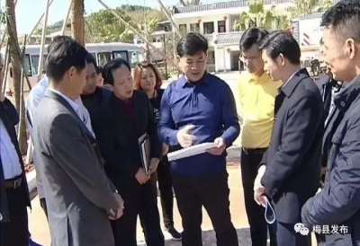 钟光灵率队到水车镇白沙村调研新农村建设工作