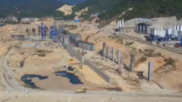 大埔韩江高陂水利枢纽工程节后复工建设忙