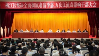 梅江区召开干部大会和党委（党组）书记专题学习培训班