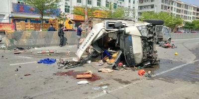 丰顺一天发生2起车祸！一女子腿部惨遭折断，都和货车有关...