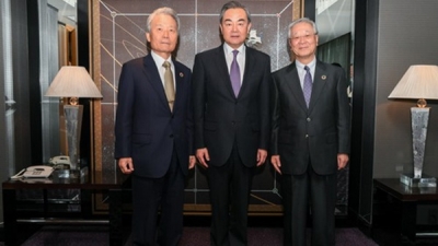 王毅会见日本经济界人士：共同促进全球自由贸易