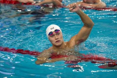 亚运会男子400米自由泳决赛 孙杨霸气夺冠