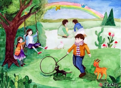 小记者才艺秀书画赏析