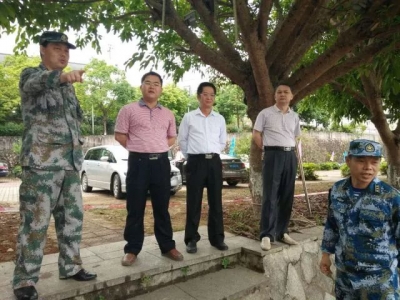 大埔县领导一行检查指导轻舟分队集训工作