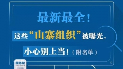 警惕！这300多家机构都是“山寨组织”，千万别上当