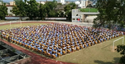 大场面！五华万名中小学生现场赛硬笔书法