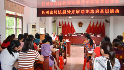 丰顺县法援处到潘田镇开展送宪法到基层活动