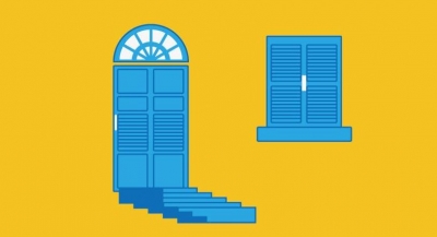 小记者黄晓如作品丨门口的身影