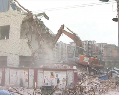 梅县区人民南路断头路打通工程有序推进  征拆近半