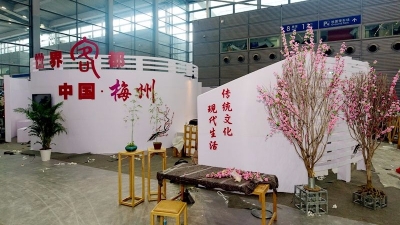 第十四届深圳文博会梅州馆布展完成 10日开门迎客