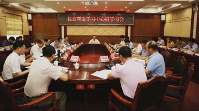 丰顺县委理论学习中心组举行专题学习会