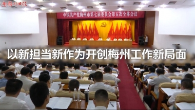V视频丨以新担当新作为开创梅州工作新局面