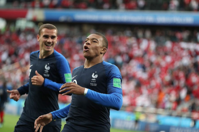 法国1-0秘鲁提前出线 19岁姆巴佩破门创历史