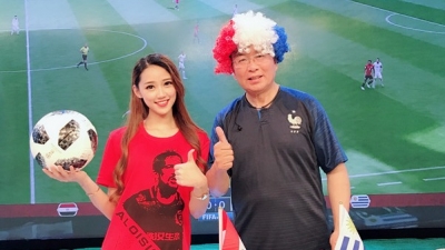 精彩亮相！梅县铁汉足球宝贝刘妮与央视大咖同台解说