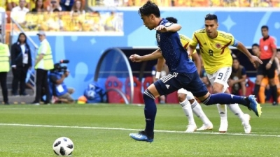 2018世界杯首张红牌！日本2-1战胜哥伦比亚