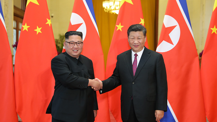 习近平同朝鲜劳动党委员长金正恩举行会谈