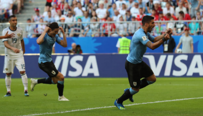 乌拉圭3:0俄罗斯 两队携手出线 沙特2:1埃及 捍卫荣誉